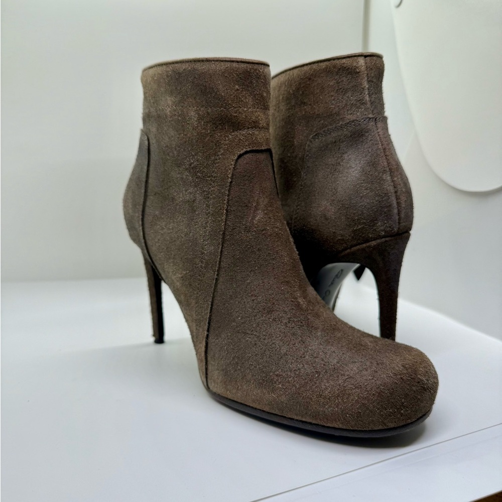 Rick Owens Suede Ankle Boots